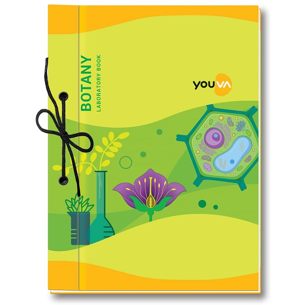 Navneet Youva Youva Botany Laboratory Book For College Students | 21 X 28.5 Cm | Hard Bound With Lace Binding | 1 Ruled / 1 Plain | 58 Pages | Pack Of 3