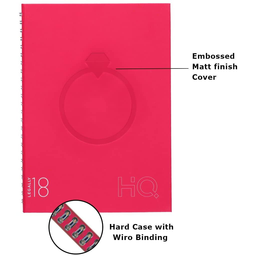 Youva Navneet Hq | Case Bound Spiral Wiro Notebook (A6 Size) Freedom | 192 Pages Blue, (27024-1)
