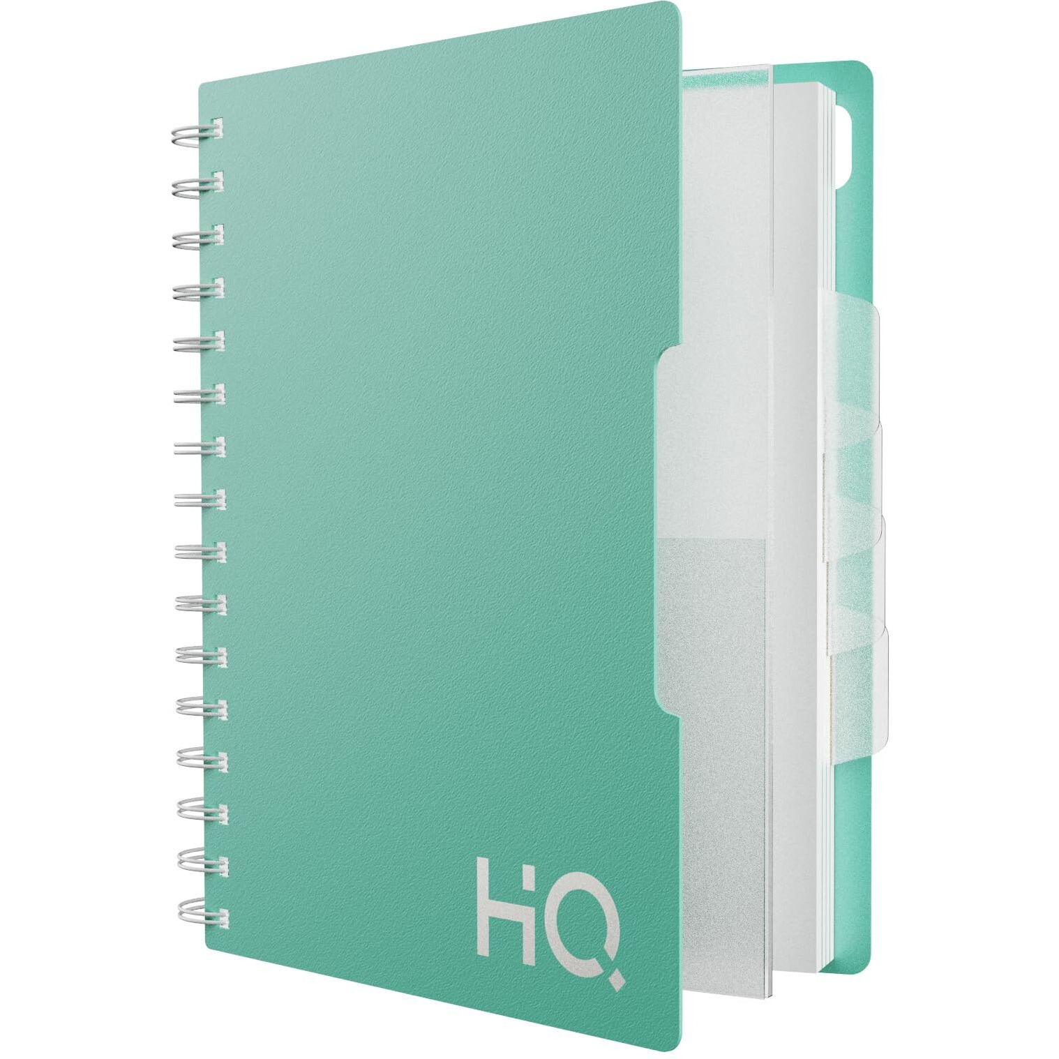 Youva Navneet Hq|Single Subject Book-Mint Green With Pp Cover|For Office And Personal Use|Wiro/Spiral Bound|Single Line|A5 Size-14.8 Cm X 21 Cm|160 Pages|Pack Of 1