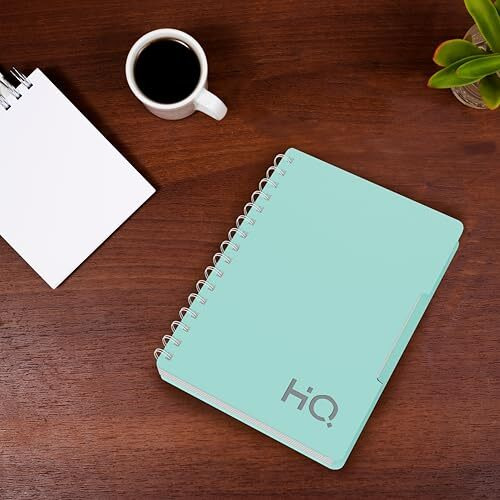 Youva Navneet Hq|Single Subject Book-Mint Green With Pp Cover|For Office And Personal Use|Wiro/Spiral Bound|Single Line|A5 Size-14.8 Cm X 21 Cm|160 Pages|Pack Of 1