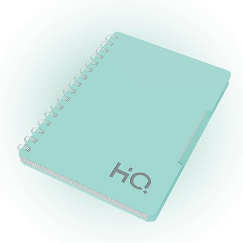 Youva Navneet Hq|Single Subject Book-Mint Green With Pp Cover|For Office And Personal Use|Wiro/Spiral Bound|Single Line|A5 Size-14.8 Cm X 21 Cm|160 Pages|Pack Of 1