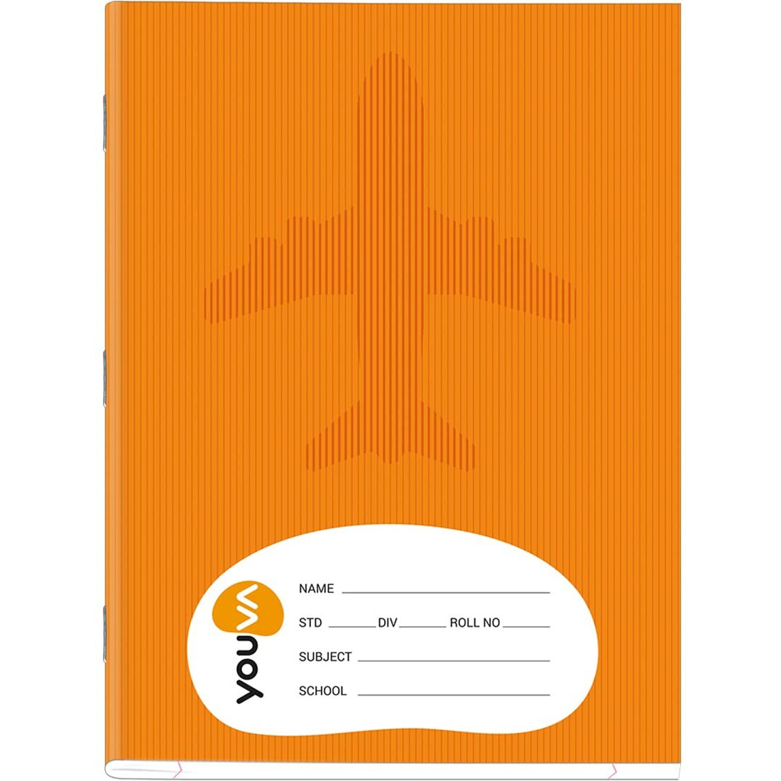 Youva Navneet | Brown Soft Bound Notebook | Jumbo Size 18 Cm X 24 Cm | Single Line | 120 Pages| Pack Of 12