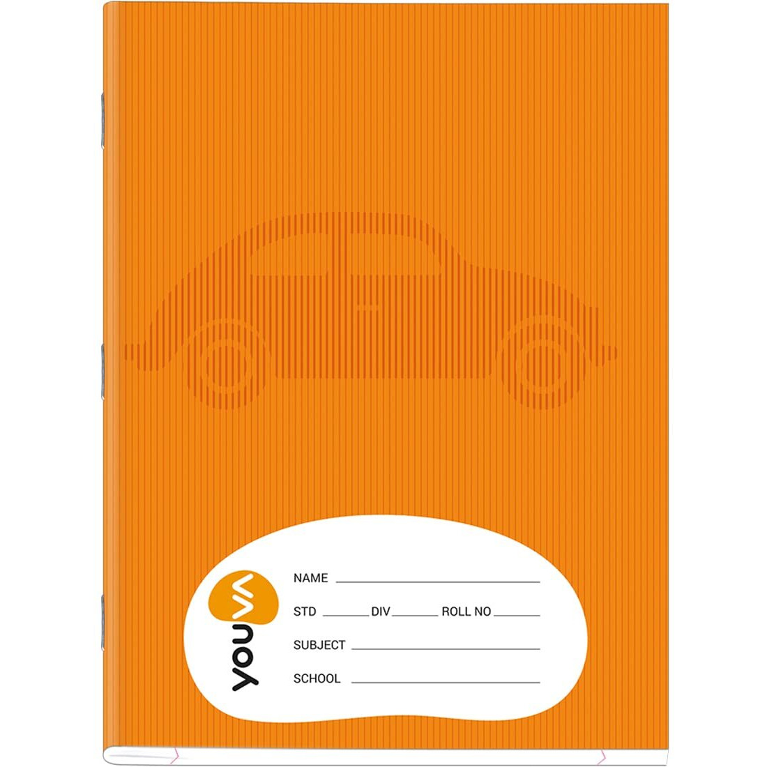 Youva Navneet | Brown Soft Bound Notebook | Jumbo Size 18 Cm X 24 Cm | Single Line | 120 Pages| Pack Of 12