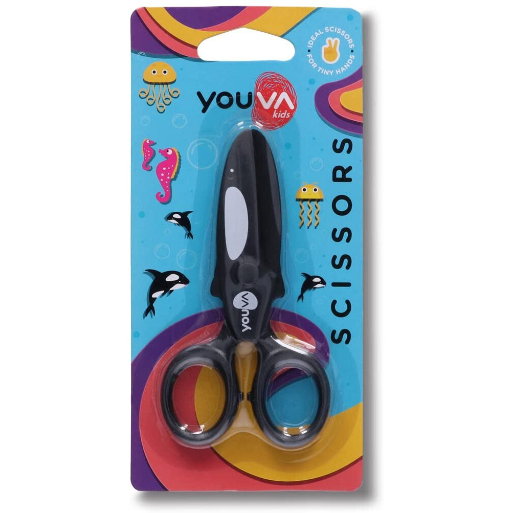 Navneet Youva | Scissors Assorted Shapes - Age Group 6-9 Years | Safe For Kids | Pack Of 1 | 3 Shapes - Crocodile, Acua Whale, Toucan | Pack Of 2