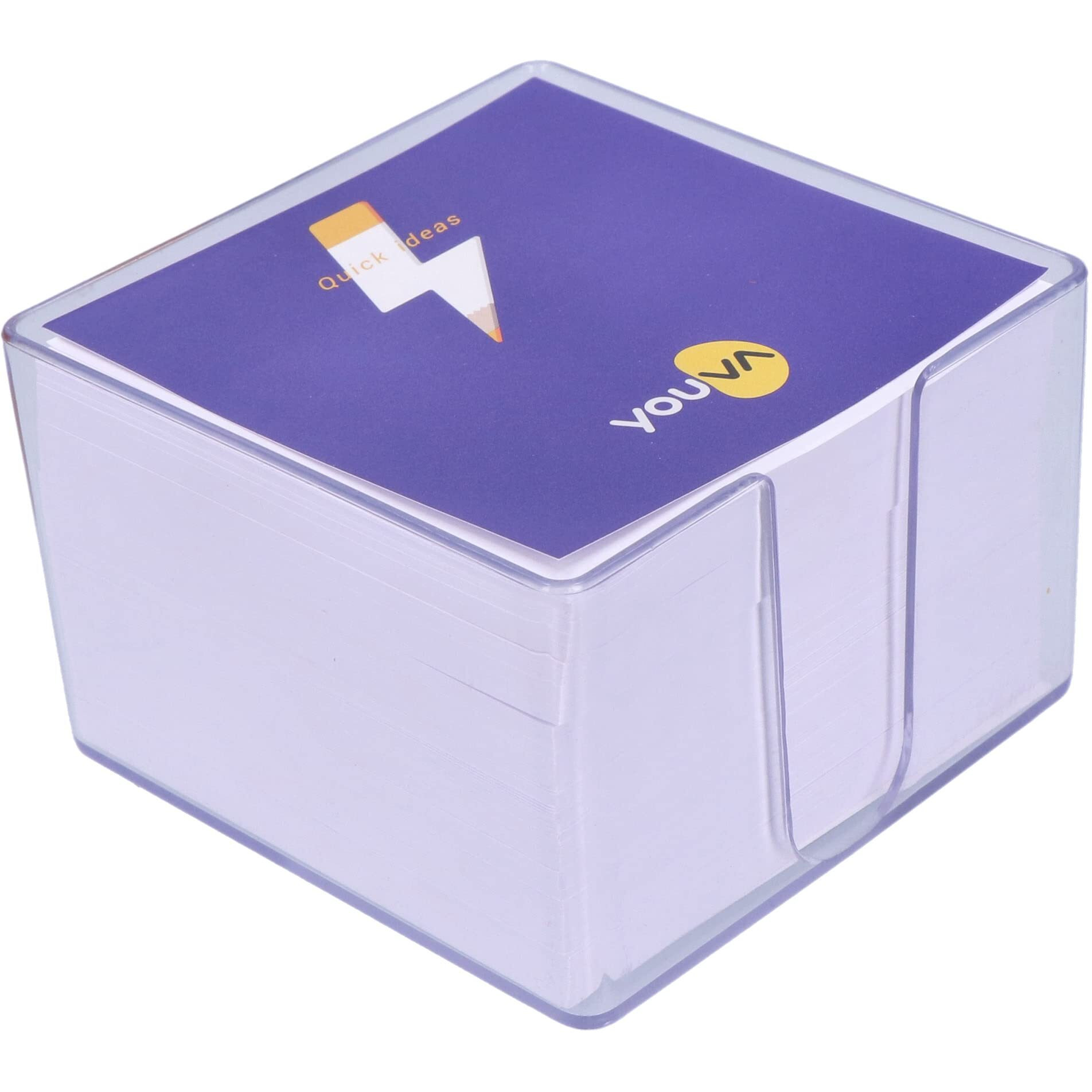 Youva Navneet Acrylic Office Memo Cube Pad For Important Note | 8.5 Cm X 8.5 Cm |700 Sheets