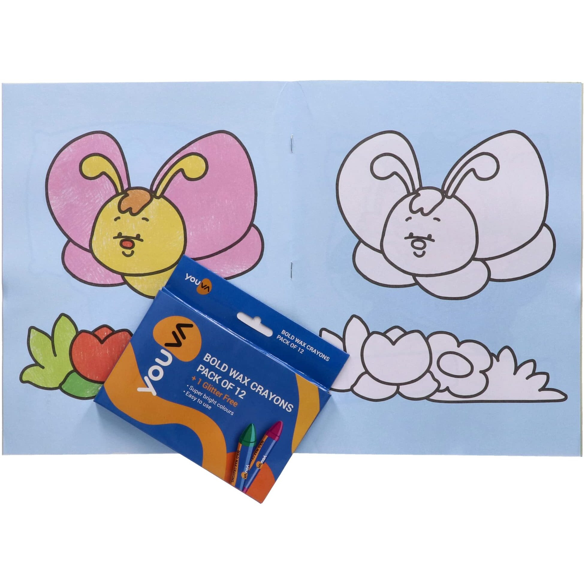 Navneet Youva | Combo Of Drawing And Craft Kit For Kids, Birthday Gifting Include Colour Book, Wax Crayons, Posters