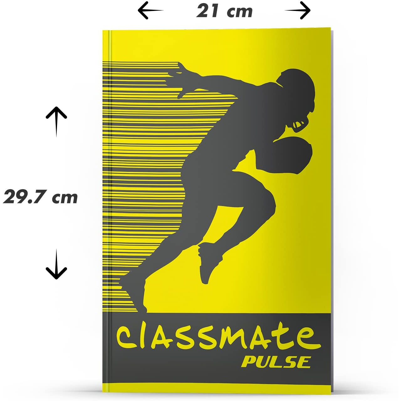 Classmate Pulse Pp Cover Longbooks, A4 Size, Single Line, 140 Pages (Pack Of 6)