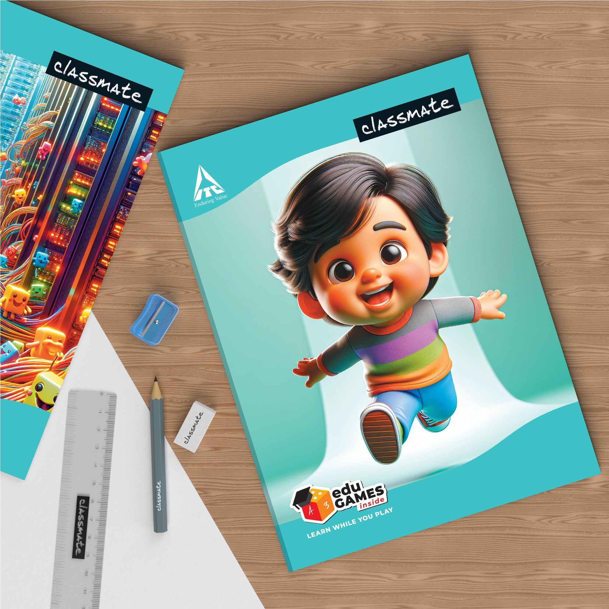 Classmate Spiral Notebook - 120 Pages (Ruled) Pack 0F 12