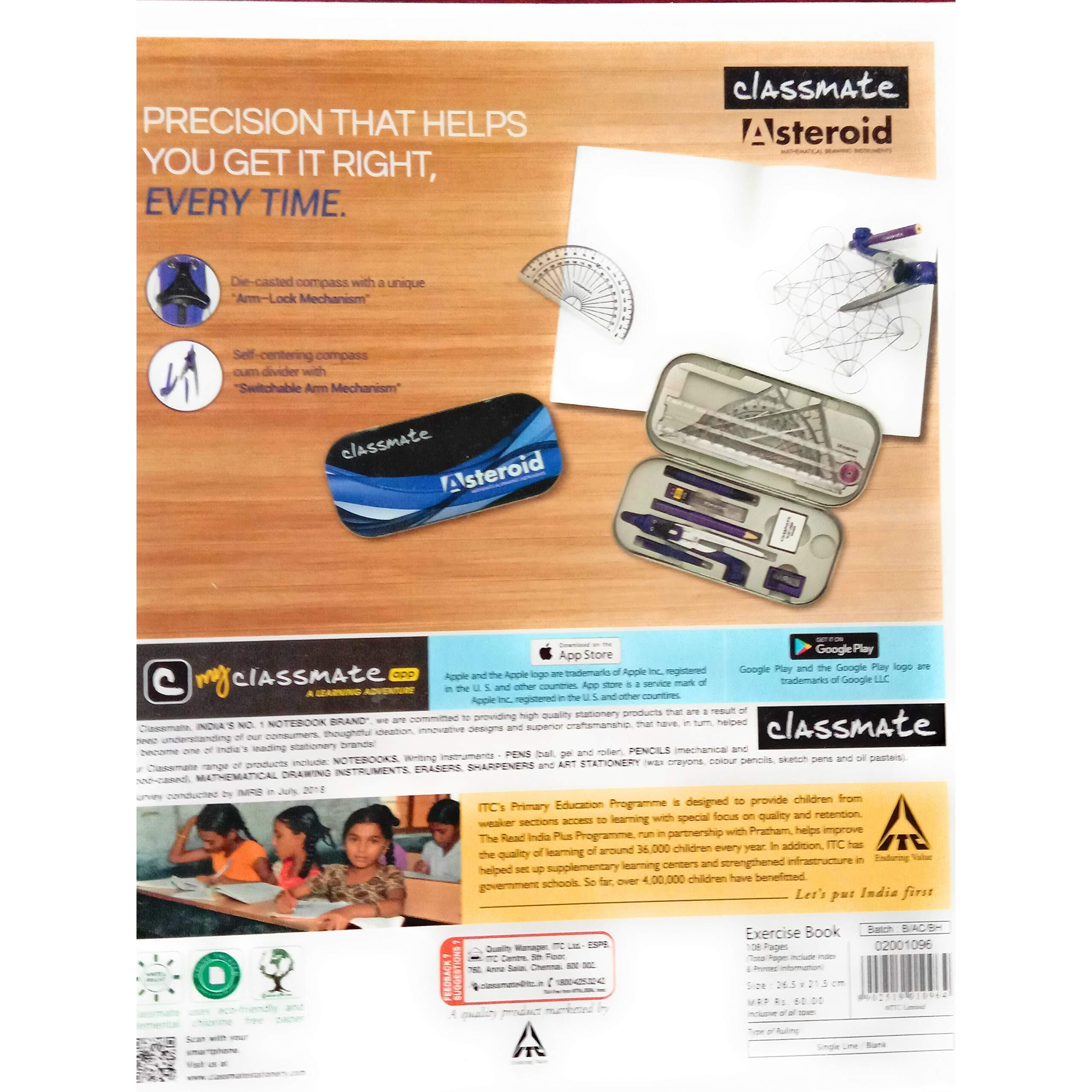 Classmate Practical Notebook - Biology, Hard Cover, 116 Pages, 265X215Mm(Pack Od 6)