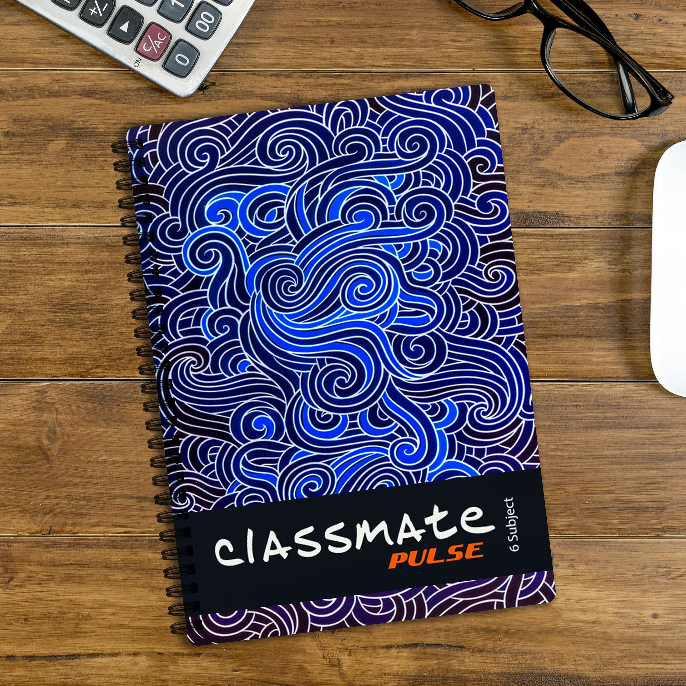 Classmate Pulse Notebook - 240 X 180, 300 Pages, Single Line, Wiro Binding, Pack Of 3