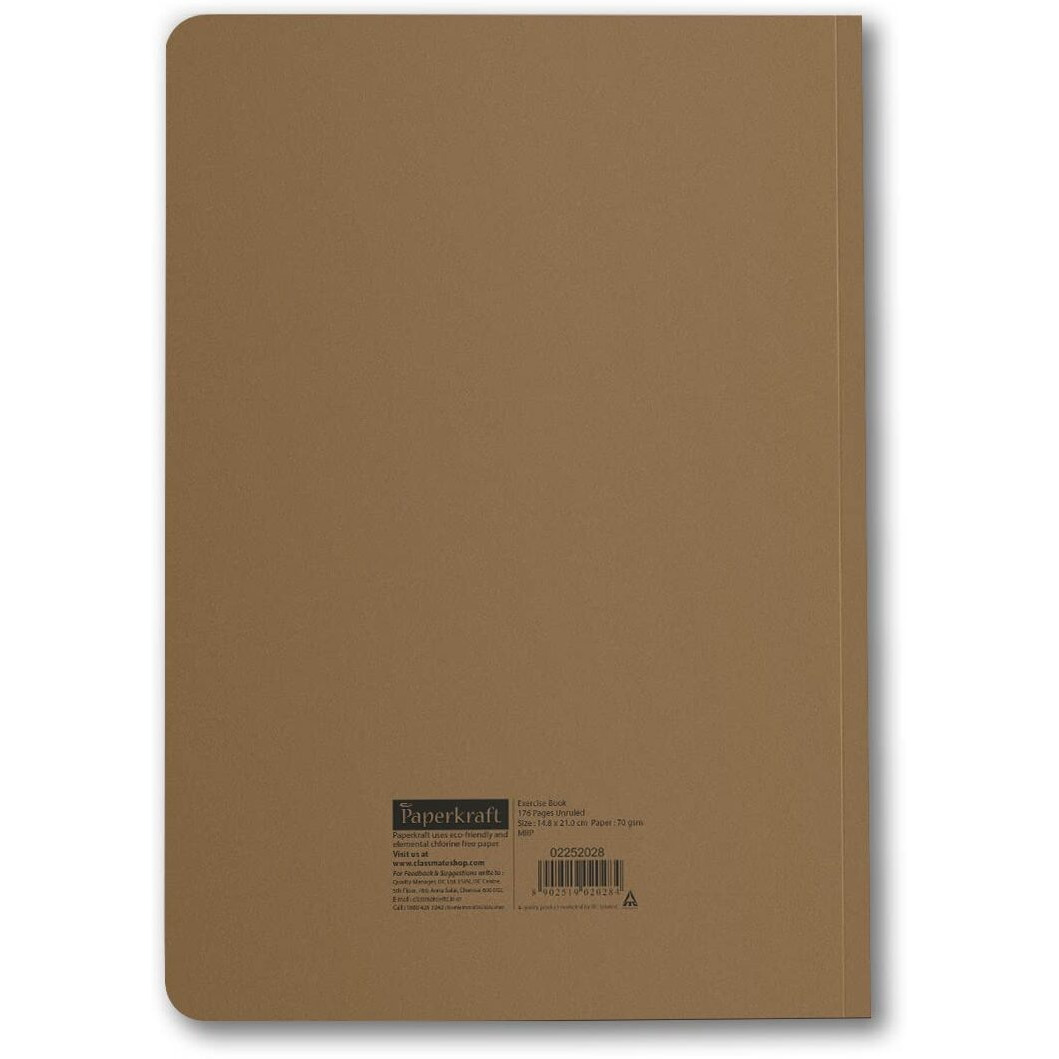 Paperkraft Vintage Series - Brown Kraft With Vintage Items Theme  210 Mm X 148 Mm,176 Pages, Unruled, Sewn & Perfect Bound, Pack Of 3