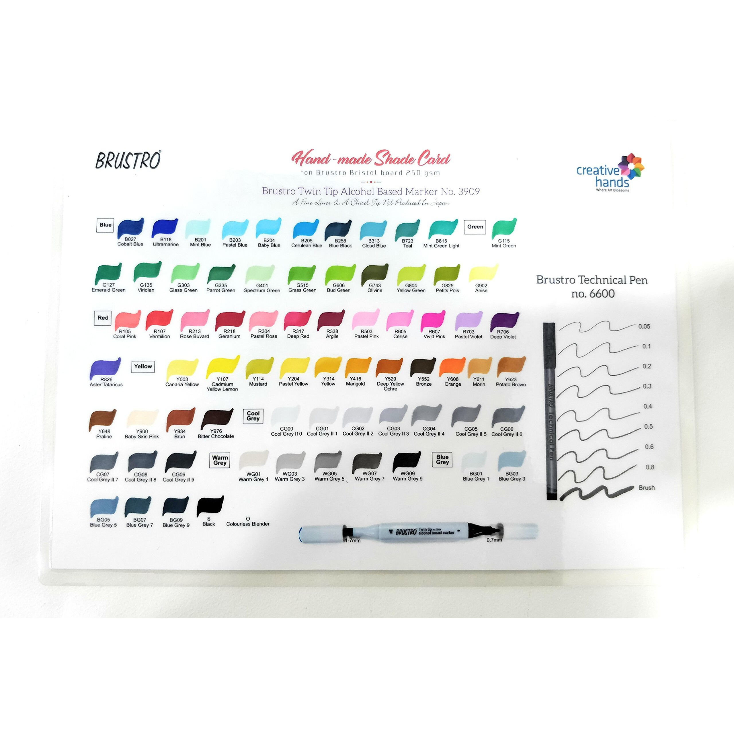 Brustro Twin Tip Alcohol Based Marker |Cool Grey Ii 3|Tip Size - Broad 1-7Mm Line,Fine 0.7Mm|Smudge-Proof,Waterproof, Ideal For Texturing, Sketching,Graffiti,Comic Artist,Architecture,Fine Art Student