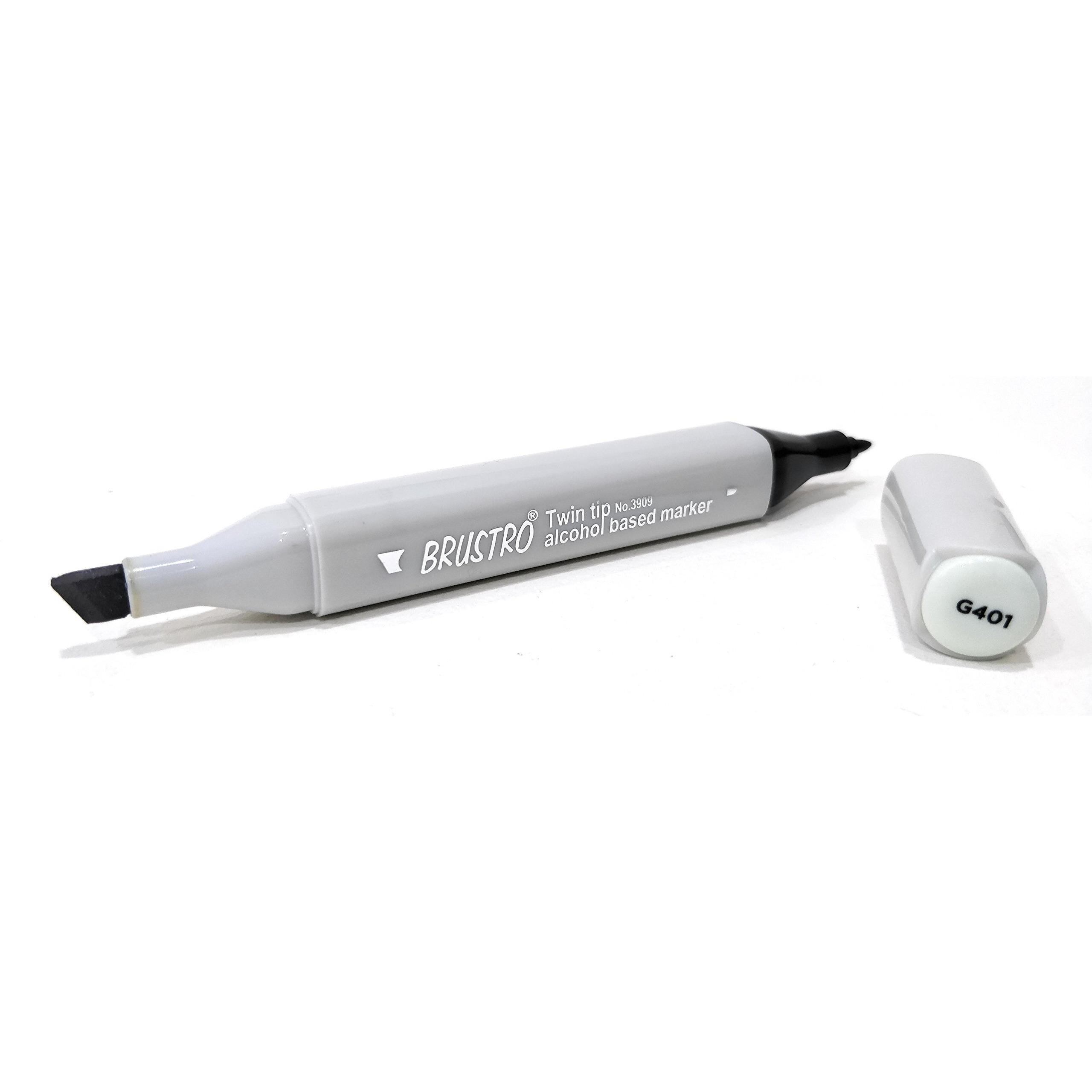 Brustro Twin Tip Alcohol Based Marker |Spectrum Green|Tip Size - Broad 1-7Mm Line,Fine 0.7Mm|Smudge-Proof,Waterproof, Ideal For Texturing, Sketching,Graffiti,Comic Artist,Architecture,Fine Art Student