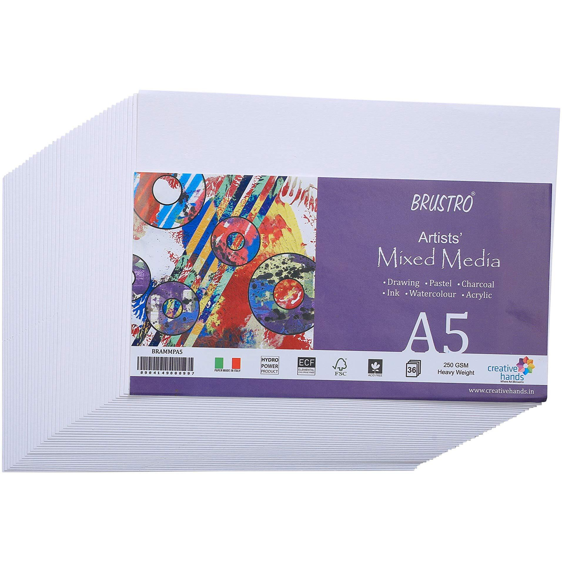 Brustro Artists Mixed Media Paper A5 36 Sheets (Pack Of 2)