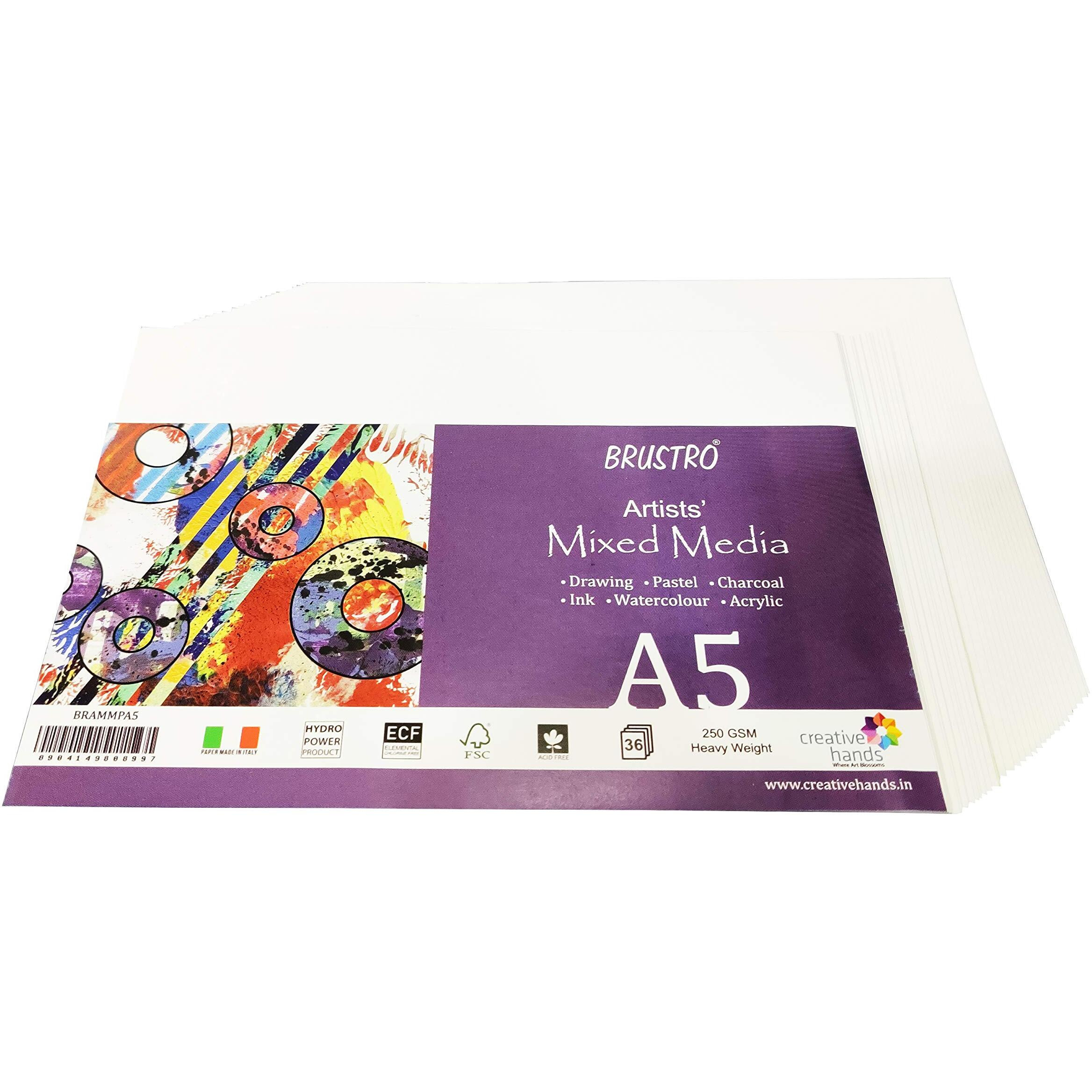 Brustro Artists Mixed Media Paper A5 36 Sheets (Pack Of 2)
