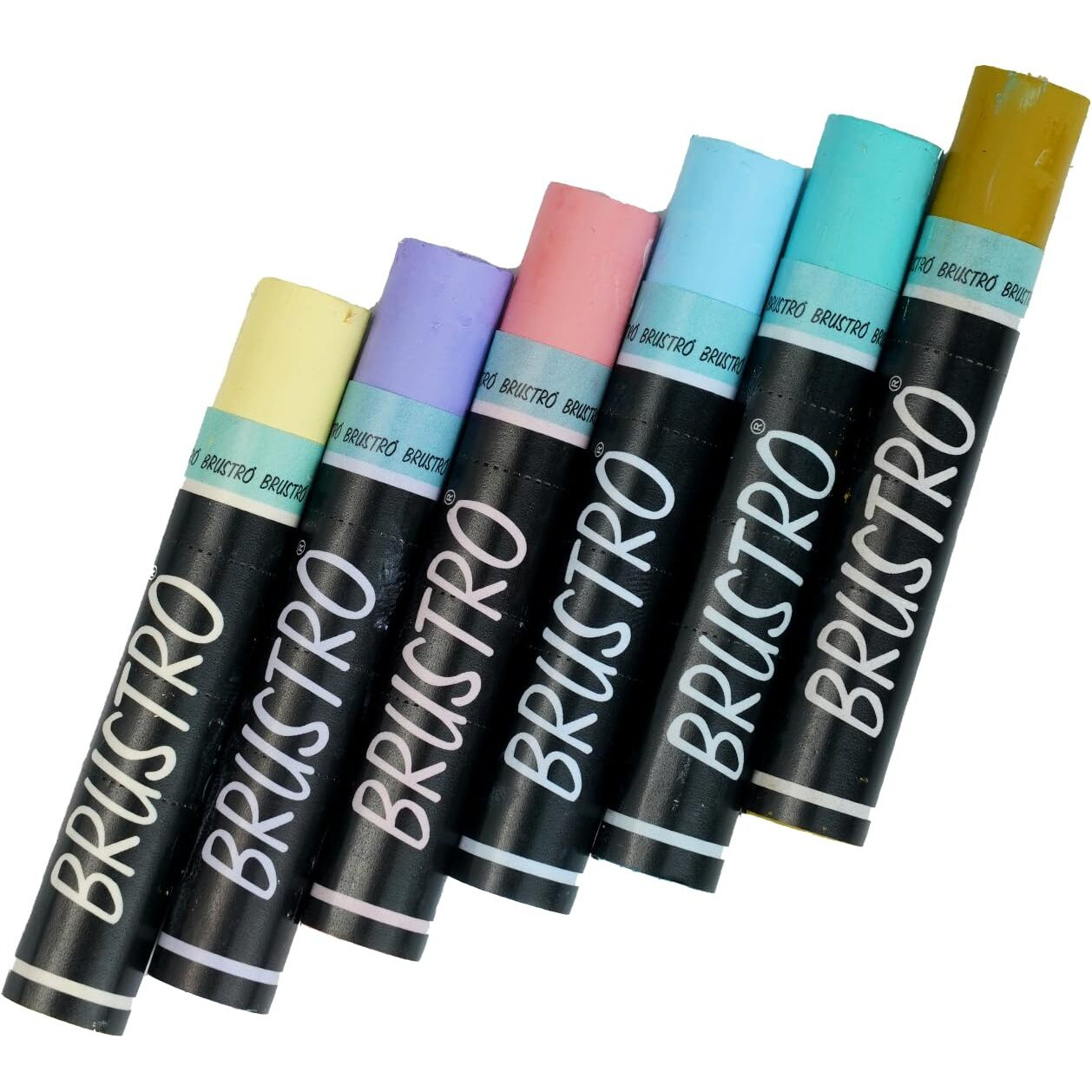 Brustro Artist Oil Pastels Set Of 24 (Pastel Tones)