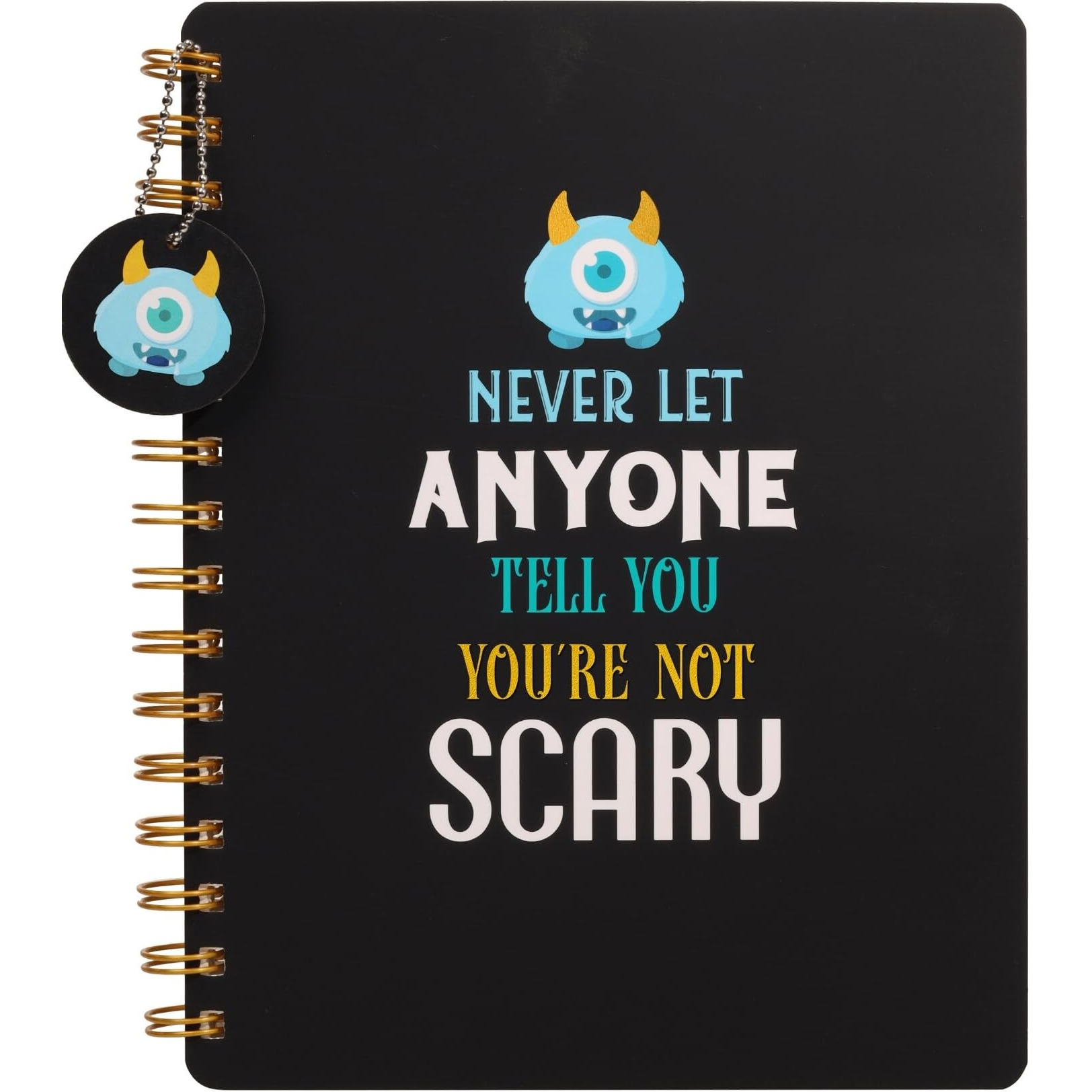 Doodle Hardbound Spiral Notebook Diary With Bookmark Dangler And 100+ Stickers | B5 | 160 Undated Ruled Pages | 80 Gsm Acid Free Paper | Open Flat And Write Comfortably - Monster Mind