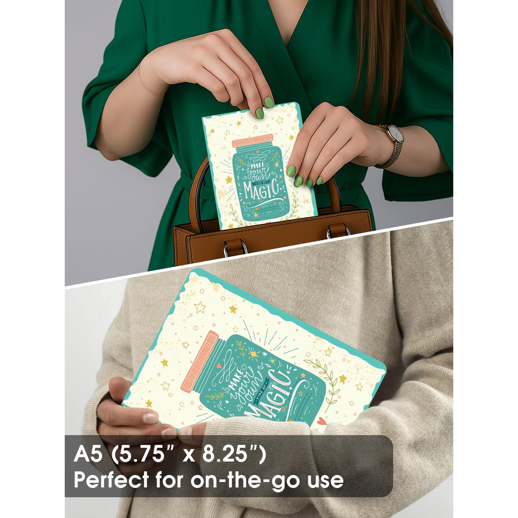 Doodle A5 Undated Planner Notebook  160 Pages (12-Month Planner + Notes), Soft Cover Journal With 80 Gsm Paper  Motivational Quote Design, Compact Diary For Work, Study, Travel & Gifting