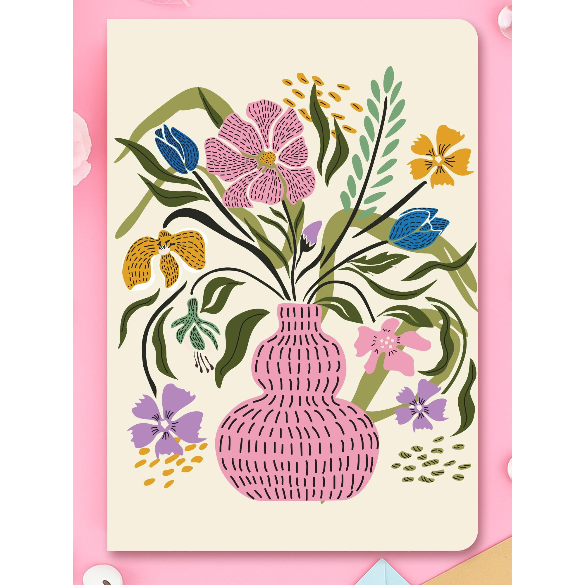 Doodle A5 Undated Planner Notebook  160 Pages (12-Month Planner + Notes), Soft Cover Journal With 80 Gsm Paper  Motivational Quote Design, Compact Diary For Work, Study, Travel & Gifting