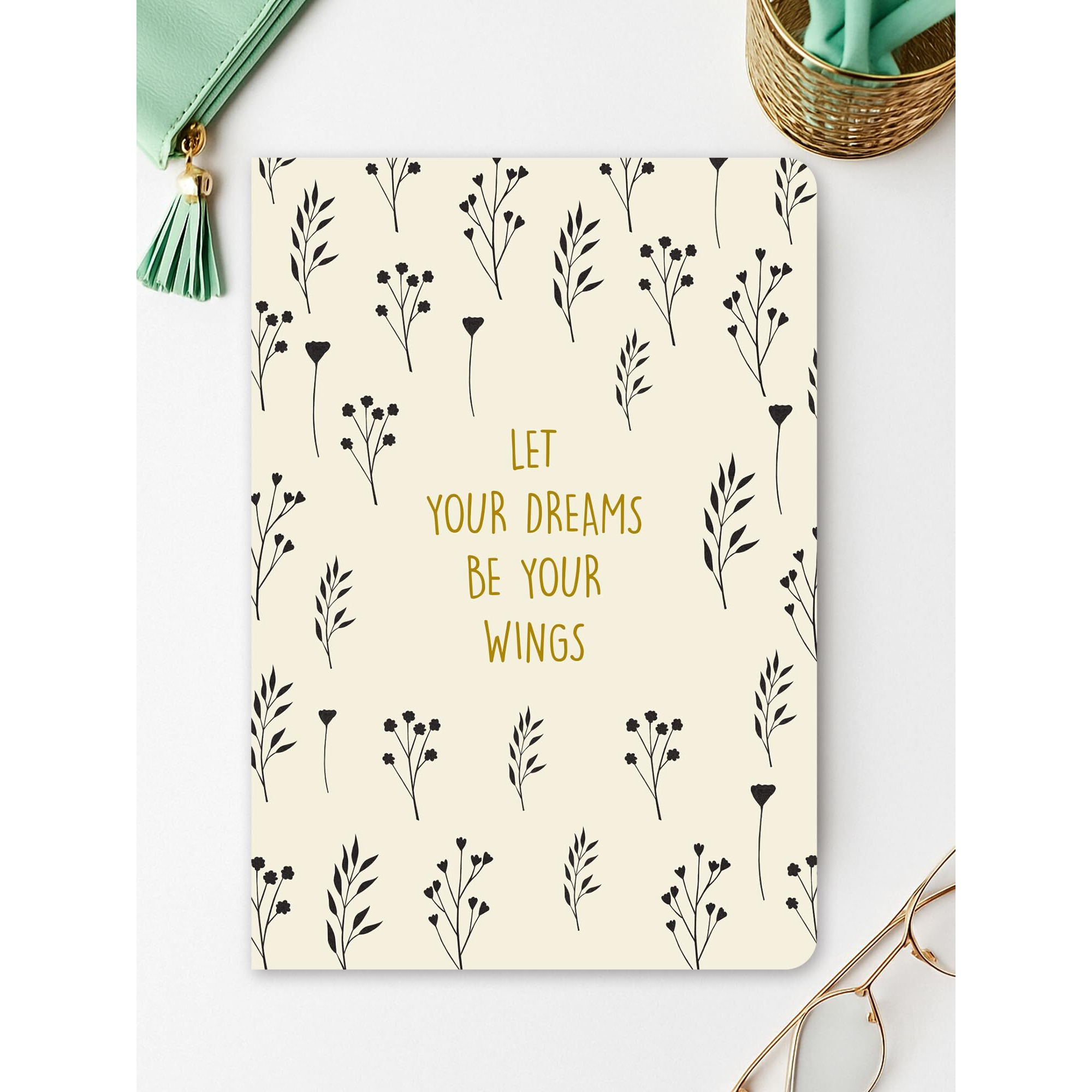 Doodle A5 Undated Planner Notebook  160 Pages (12-Month Planner + Notes), Soft Cover Journal With 80 Gsm Paper  Motivational Quote Design, Compact Diary For Work, Study, Travel & Gifting