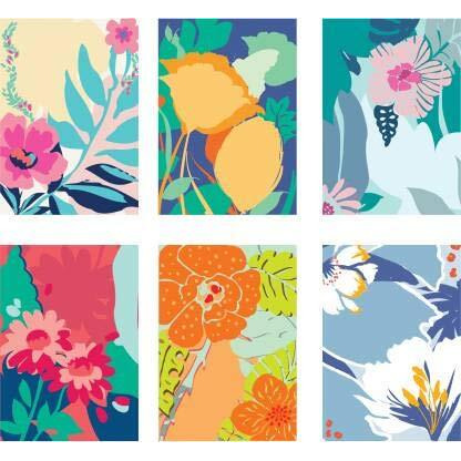 Doodle Blank Notecards  Set Of 12 With Colored Envelopes | 6 Designs For All Occasions | 3X4.25 | 160 Gsm Premium Cards | Gift-Ready Jacket Style Packaging