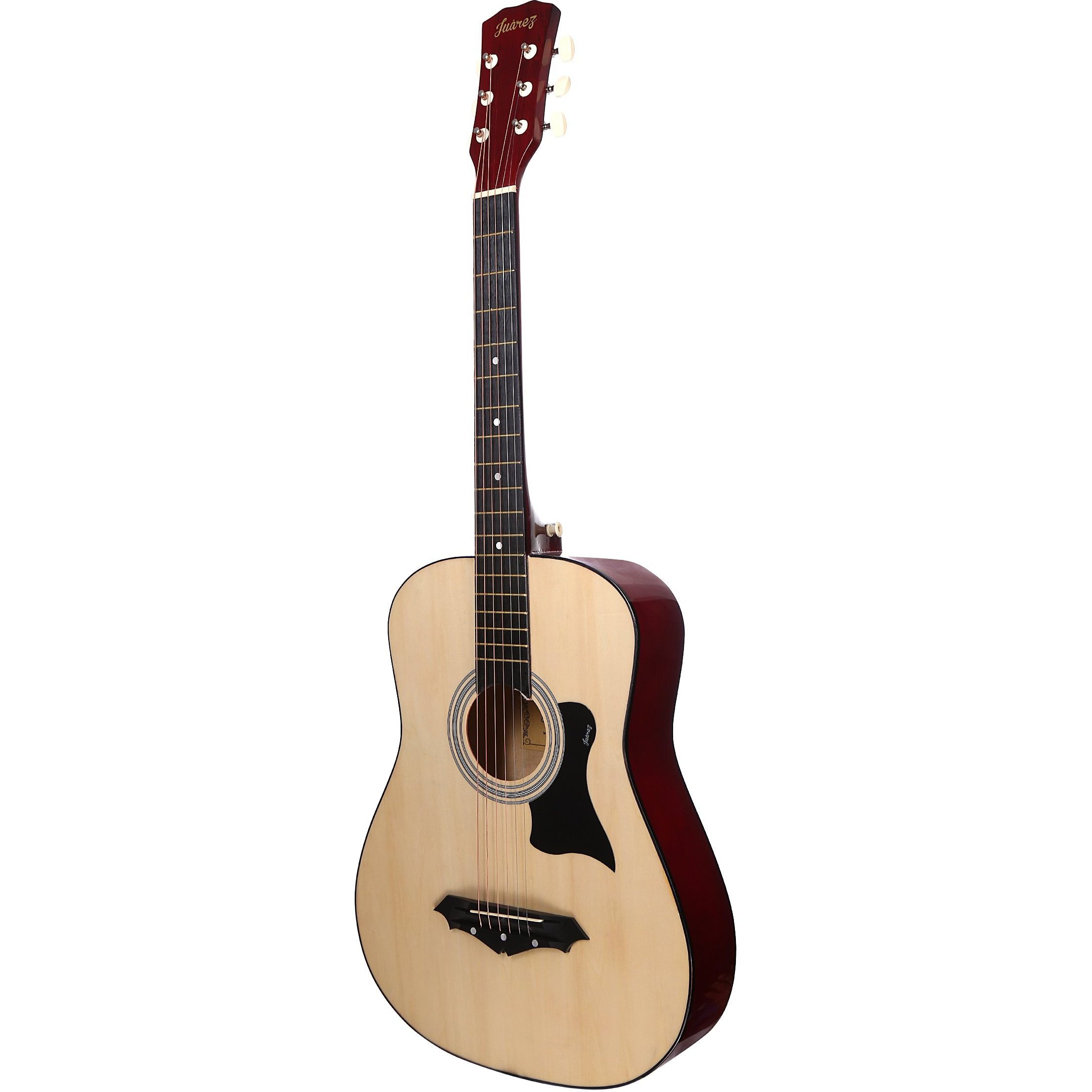 Juarez Jrz38C/Nat 38 Inches Lindenwood Right Handed Acoustic Guitar With Bag, Strings, Pick And Strap (Natural, Brown, 6 Strings)