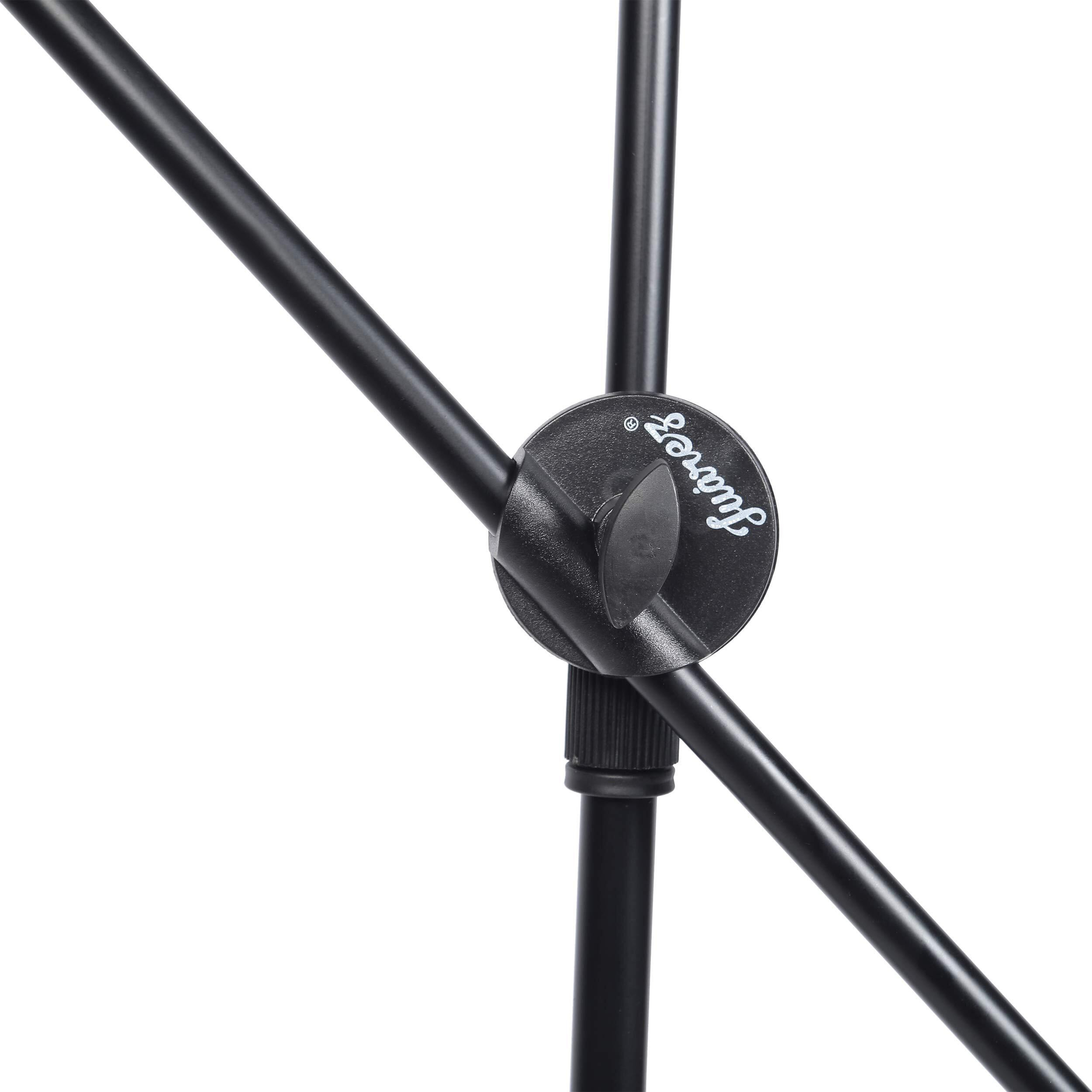 Juarez Jrz30Ms Microphone Boom Stand, 3 Leg, Angle Roller, Dual Mic Holder
