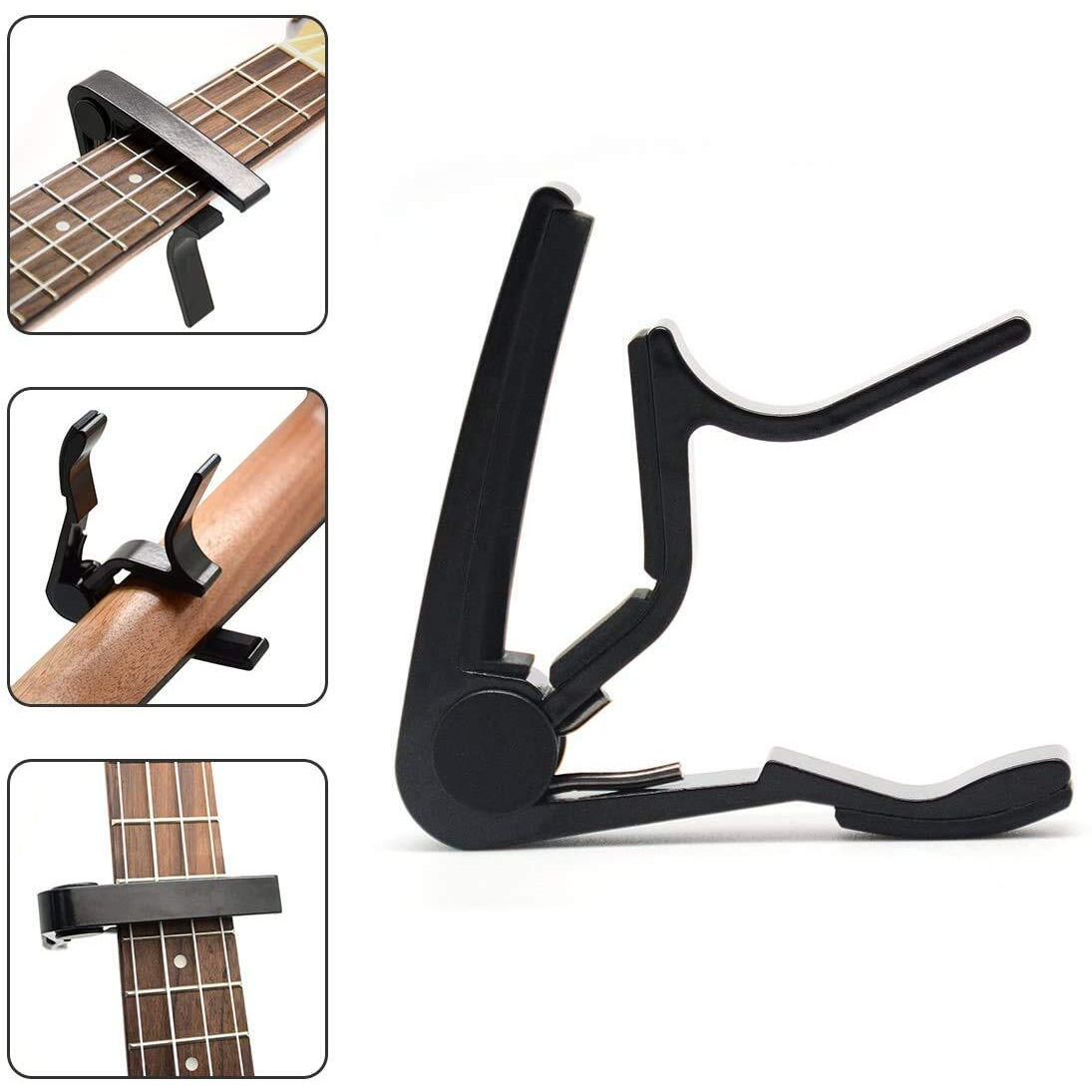 Juarez Professional Metal Capo Jrz300 Black For Guitars, Ukuleles