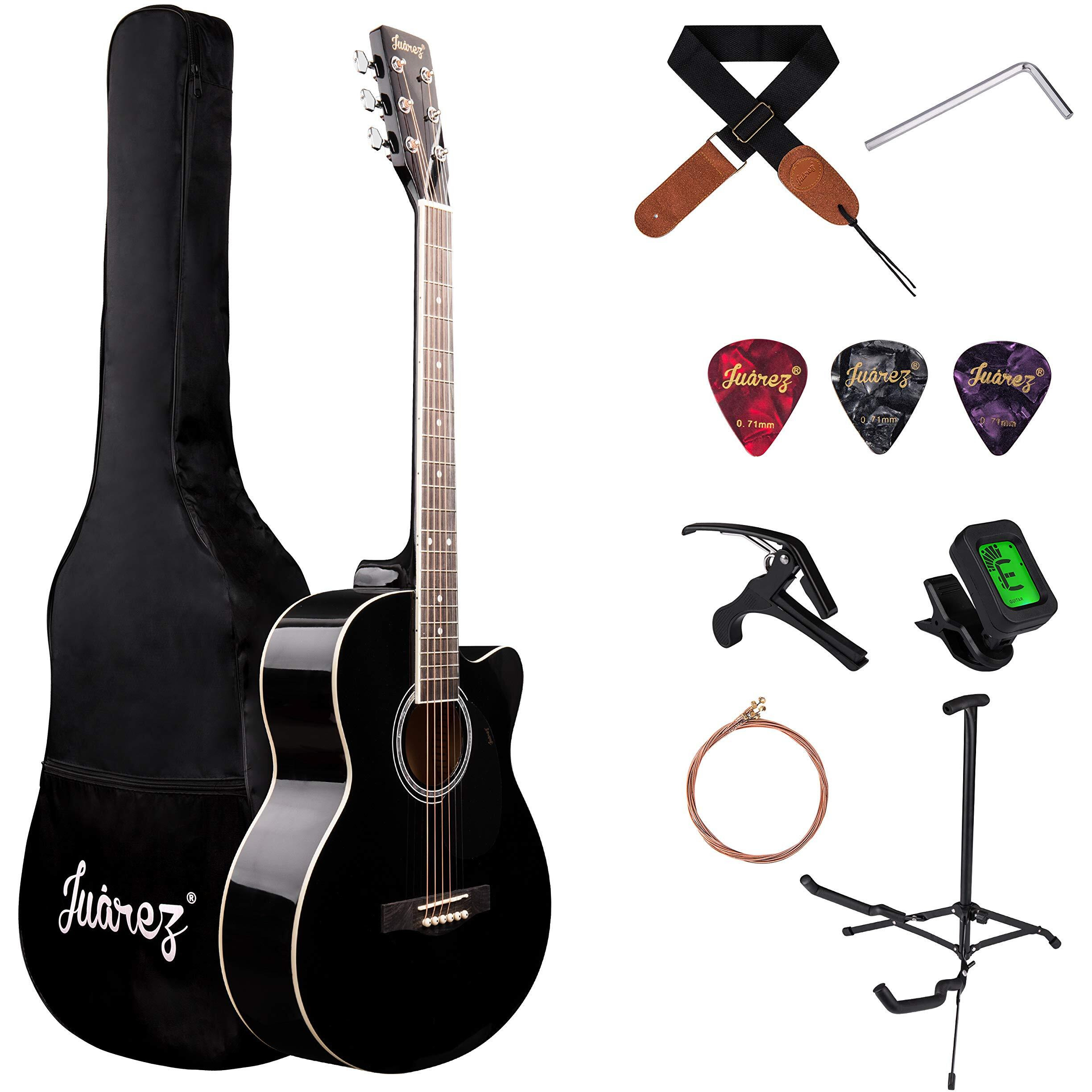 Juarez Basswood Arpeggio Guitar Jra39Sr-Bk-K, Black