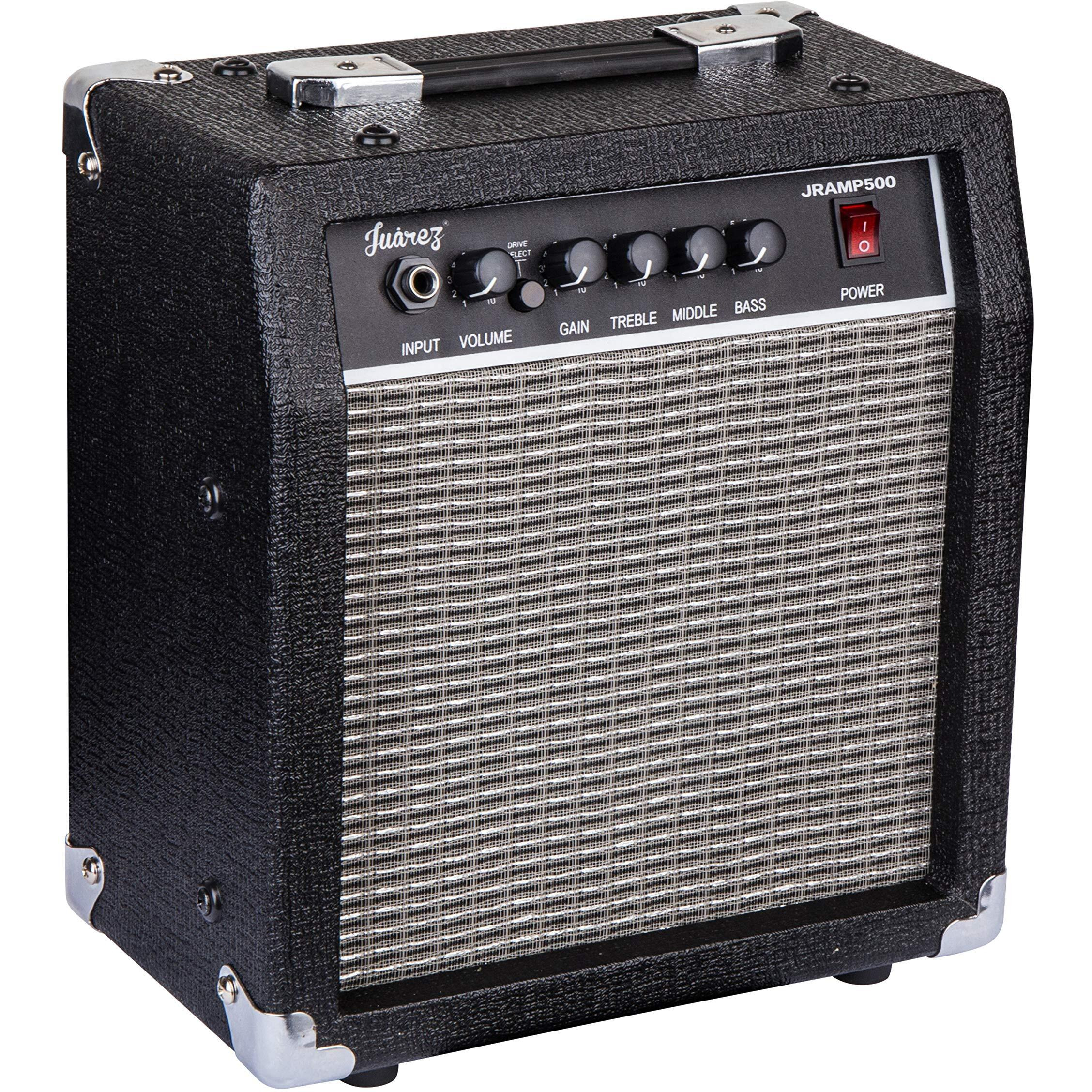 Juarez Professional 16.51 Cm (6.5 Inch) Guitar Amplifier, 10 Watt, 4 Speaker, Aux, Black (Jramp500)