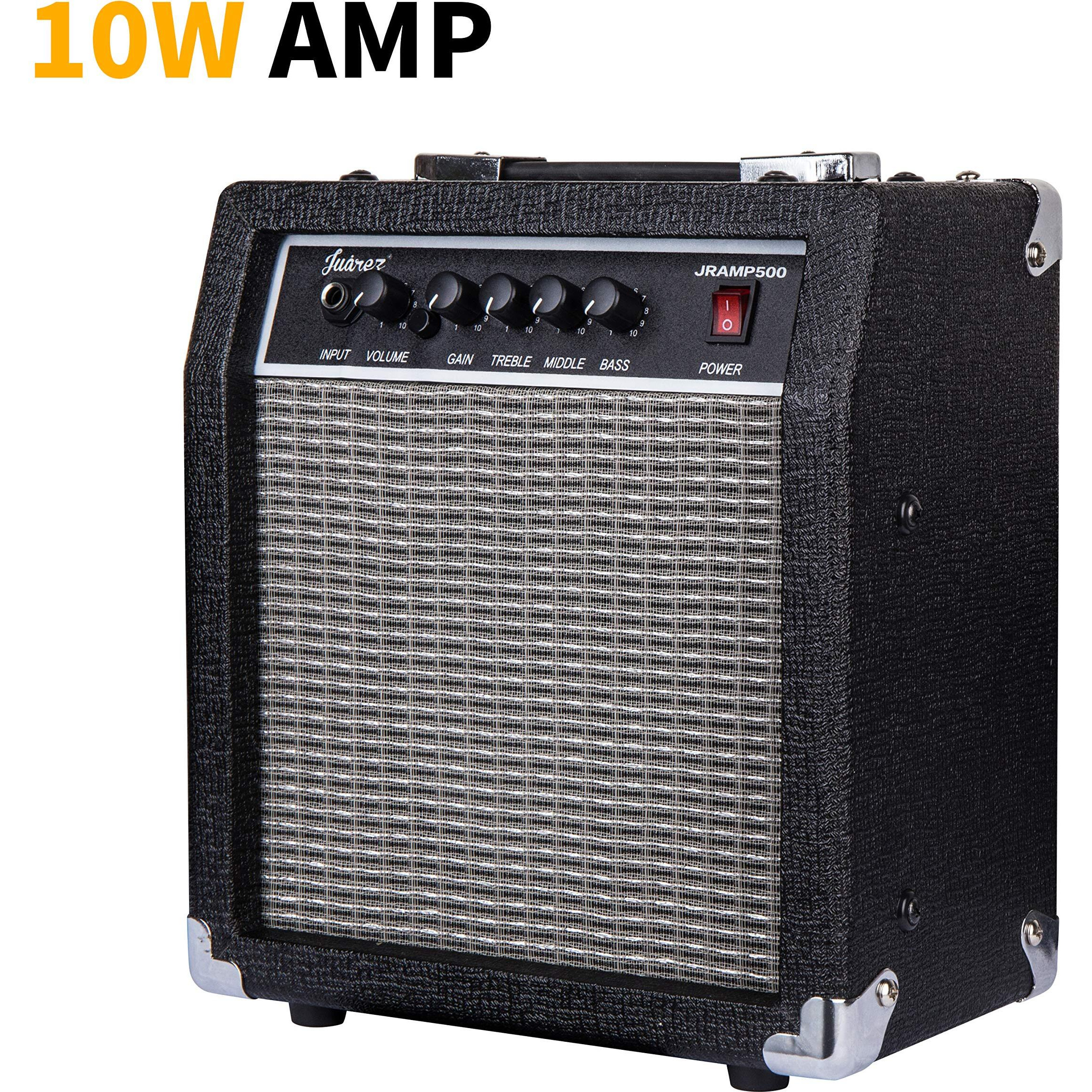 Juarez Professional 16.51 Cm (6.5 Inch) Guitar Amplifier, 10 Watt, 4 Speaker, Aux, Black (Jramp500)