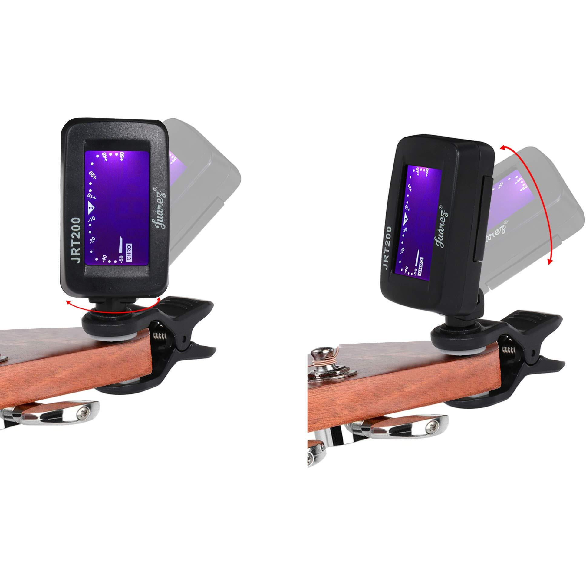 Juarez Jrt200 Digital Lcd Guitar Bass Violin Ukulele Clip On Tuner
