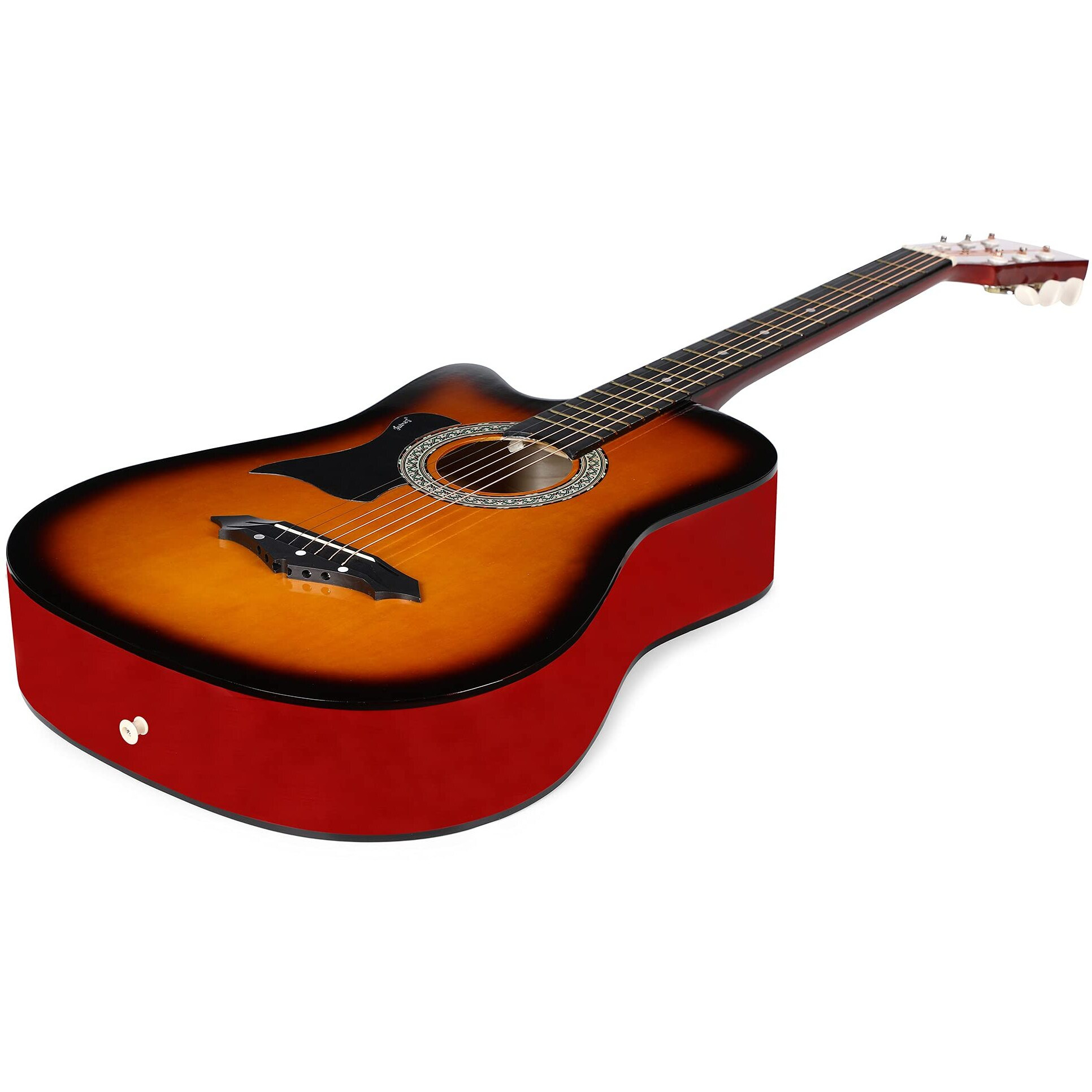 Juarez Wood Acoustic Guitar, [Left Handed] 96.52 Cm (38 Inch) Cutaway, 38Cl/3Ts With Bag, Strings, Pick And Strap, 3Ts Sunburst
