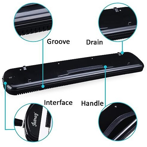 Juarez 37 Key Melodica Musical Instrument Soprano Air Piano Keyboard Pianica With Carrying Bag, 1 Soft Long Tube, 1 Mouthpiece, Wipe Cloth, Black