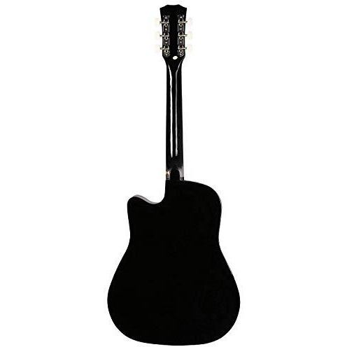 Juarez Engineered Wood Acoustic Guitar, 38 Inch Cutaway, Jrz38C/Bkna Black
