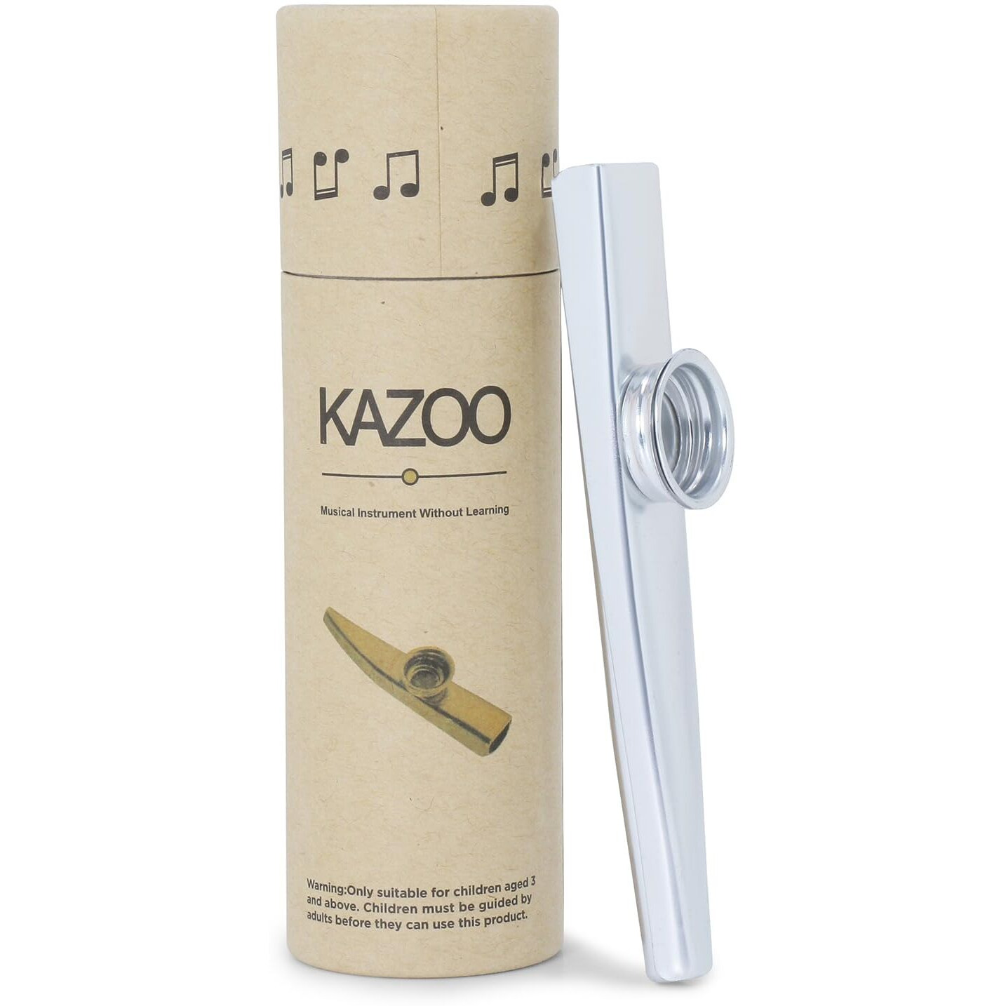 Juarez Kazoo Silver Aluminum Alloy With Five Membrane Flute Diaphragm Mouth Kazoos Musical Instruments Jrkz100