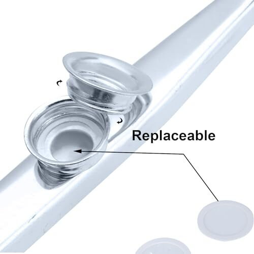 Juarez Kazoo Silver Aluminum Alloy With Five Membrane Flute Diaphragm Mouth Kazoos Musical Instruments Jrkz100