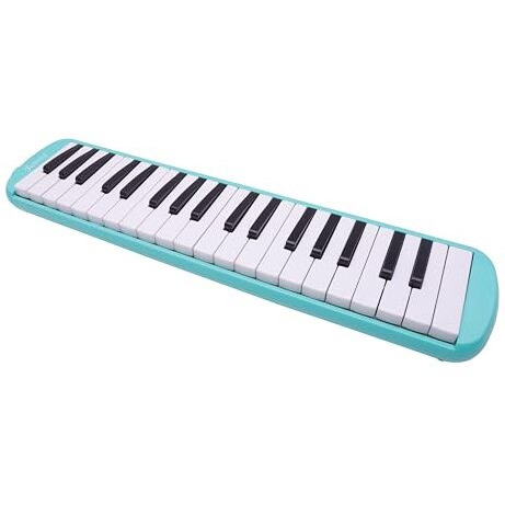 Juarez 37 Key Melodica Jmld37Gr Musical Instrument Soprano Air Piano Keyboard Pianica With Carrying Bag, 1 Soft Long Tube, 1 Mouthpiece, Wipe Cloth, Green