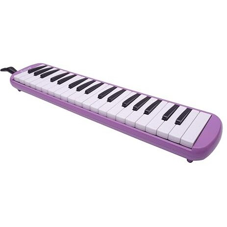 Juarez 37 Key Melodica Jmld37Pp Musical Instrument Soprano Air Piano Keyboard Pianica With Carrying Bag, 1 Soft Long Tube, 1 Mouthpiece, Wipe Cloth, Purple