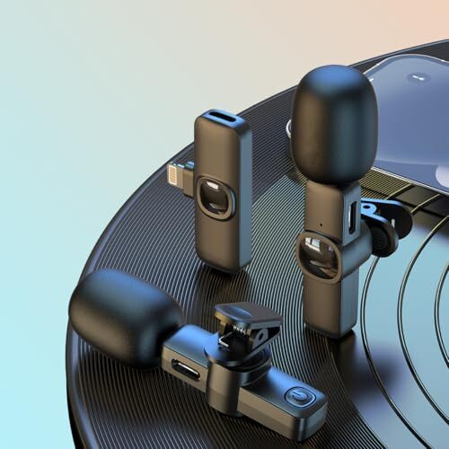 Juarez Jrzj1 Usb-C Digital Wireless Microphone  Dual Mic Setup With Noise Cancellation, 360 Rotating Clip, Real-Time Monitoring, 100Ft Range  For Iphone, Android, Pc, Streaming, Interviews