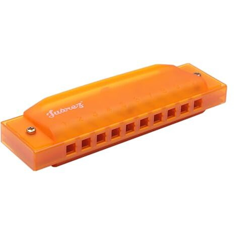Juarez Jj10Or Harmonica In Orange  Easy To Play, Rich Sound, Portable Instrument