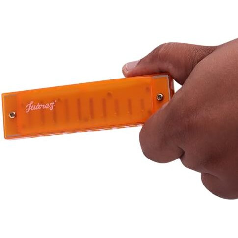 Juarez Jj10Or Harmonica In Orange  Easy To Play, Rich Sound, Portable Instrument