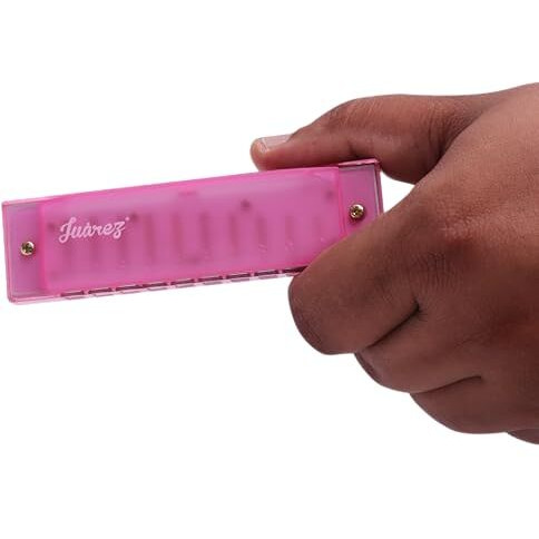 Juarez Jj10Pp Harmonica In Purple  10 Hole Diatonic Mouth Organ In Key Of C With Case  Beginner-Friendly, Bright Tone, Portable Instrument For Kids, Adults, And Music Enthusiasts  Stylish Design