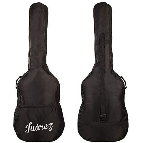 Juarez Acoustic Guitar Accessory Kit  Soft Guitar Bag, Adjustable Strap, Extra Strings & 2 Picks