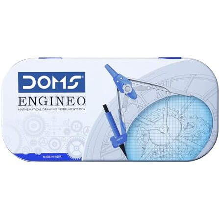 Doms Engineo Geometry Box And Mathematical Drawing Instrument (2 In 1 Convertible Leg Joint)