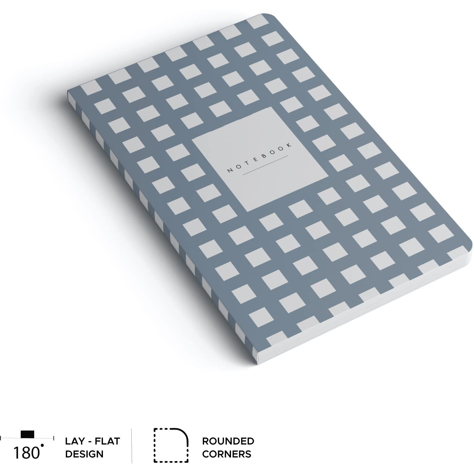 Factor Notes 100 Gsm A5 Notebook Plain | 144 Pages (Ash Grid)