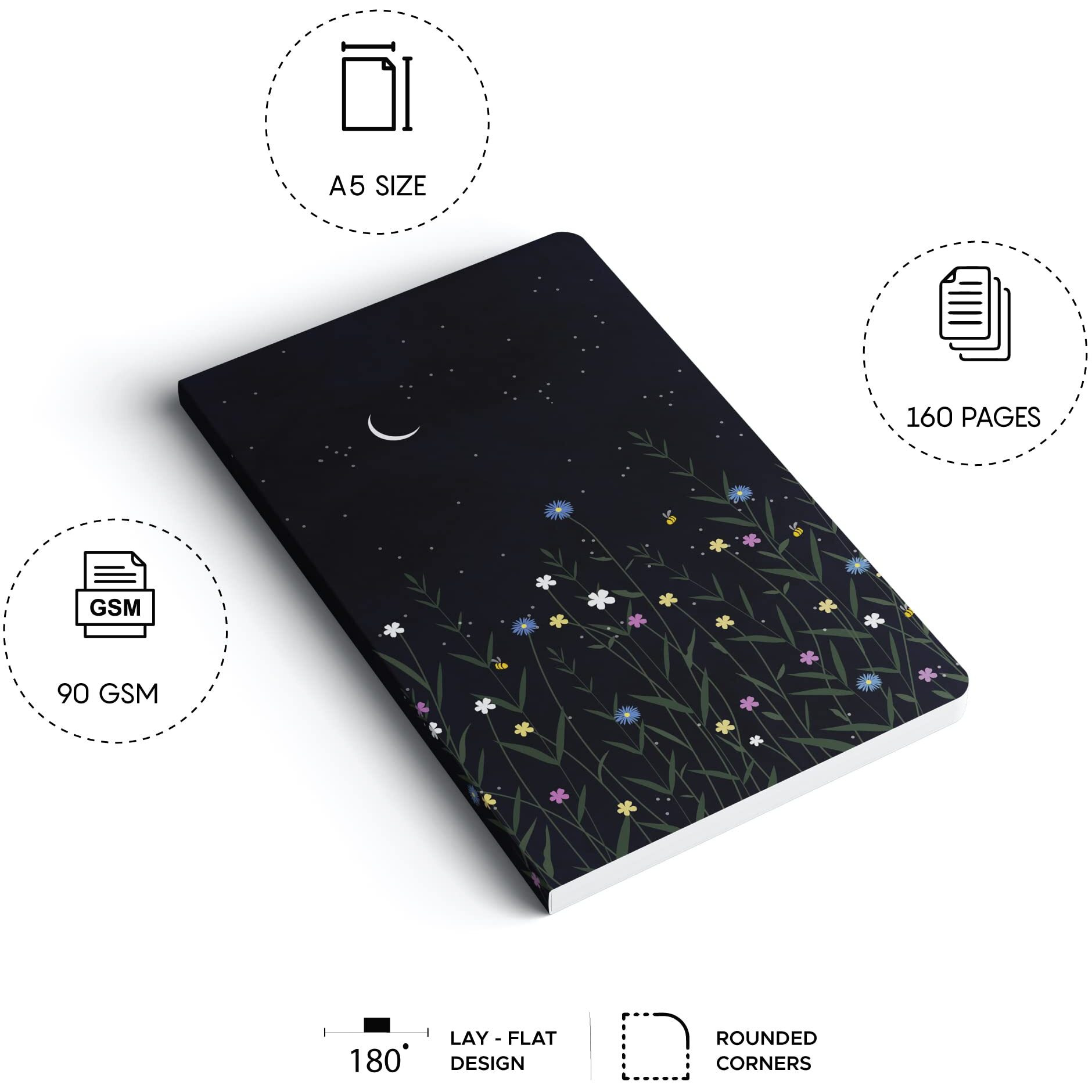 Factor Notes A5 Notebook Ruled | 90 Gsm | 160 Pages (Luminance)