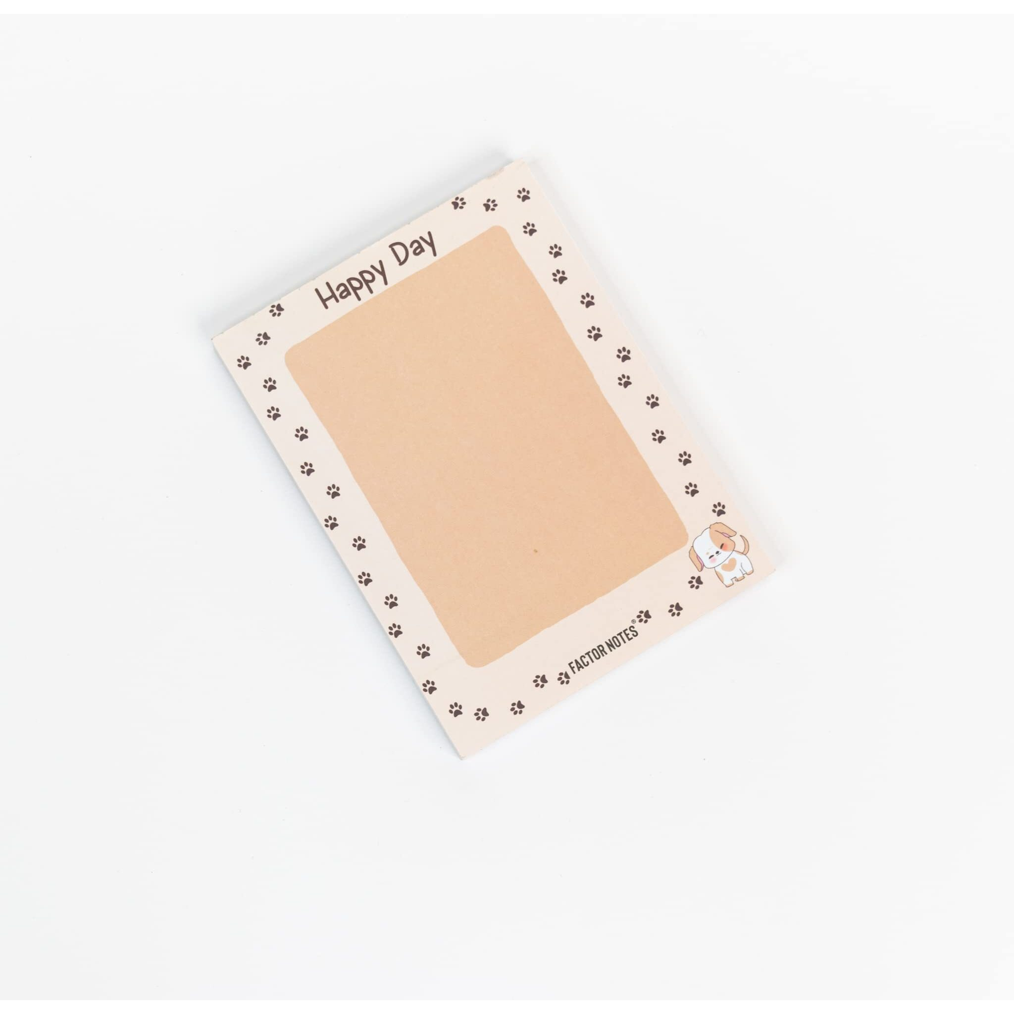 Factor Notes Tear-Off NotepadsA6 Sized|90 Sheets|90 Gsm(Happy Day)