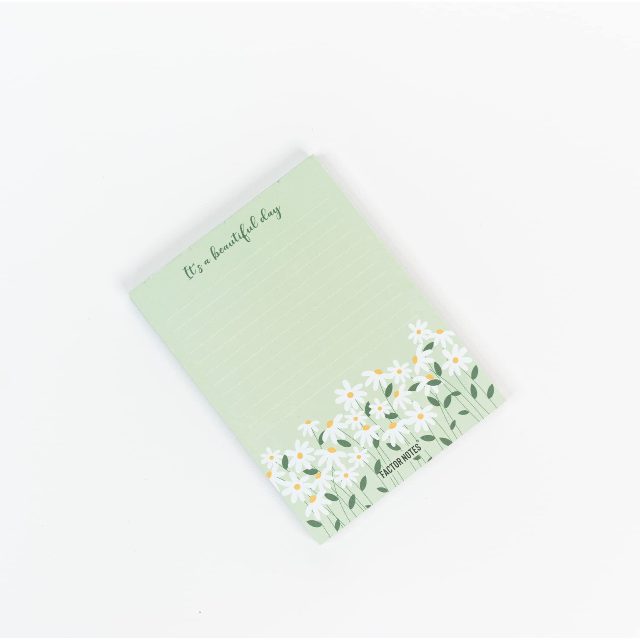 Factor Notes Tear-Off NotepadsA6 Sized|90 Sheets|90 Gsm(Its A Beautiful Day)