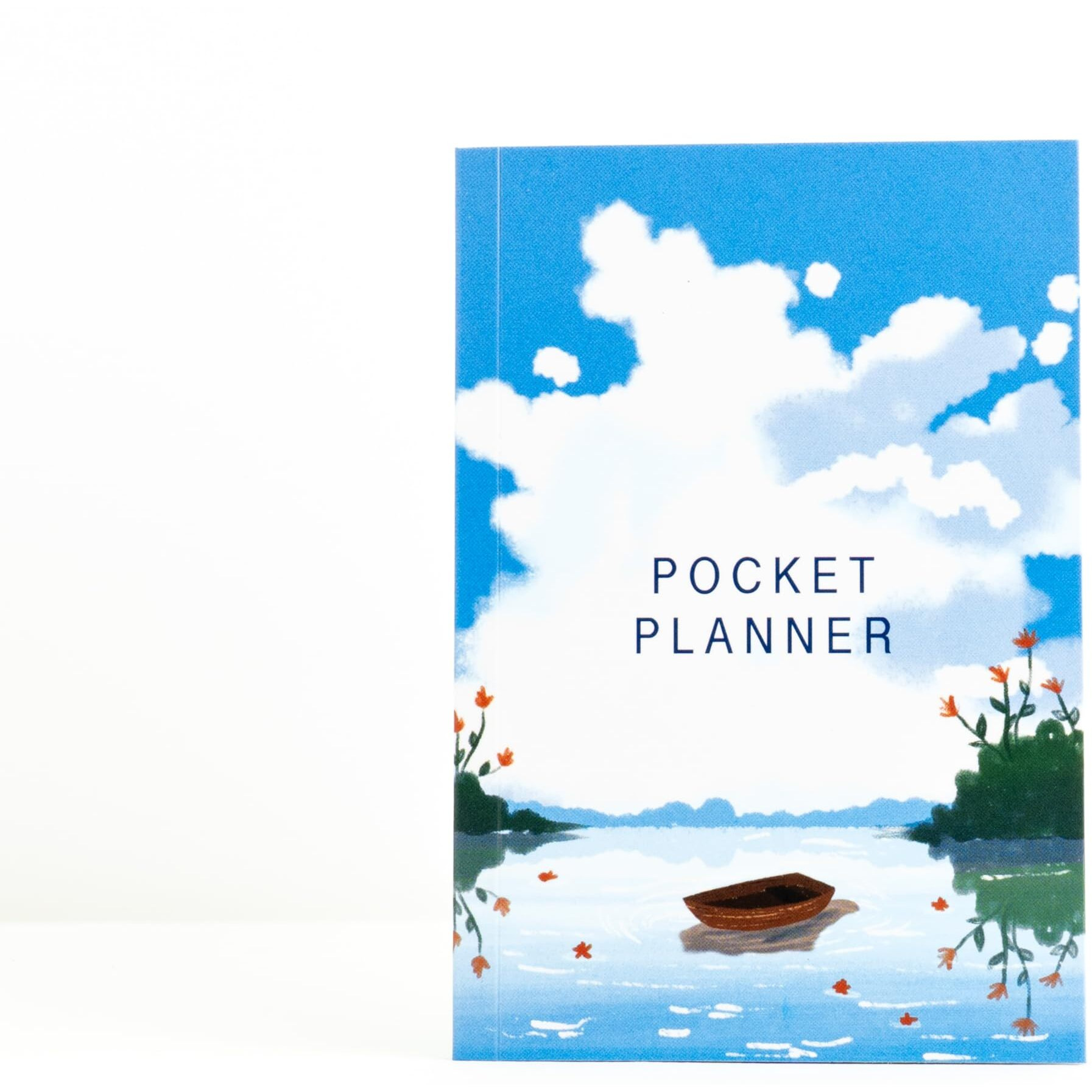 Factor Notes Undated Planner 12 Months Organizer|Monthly & Weekly Layouts|Pocket Size (Ripples Under The Sky)
